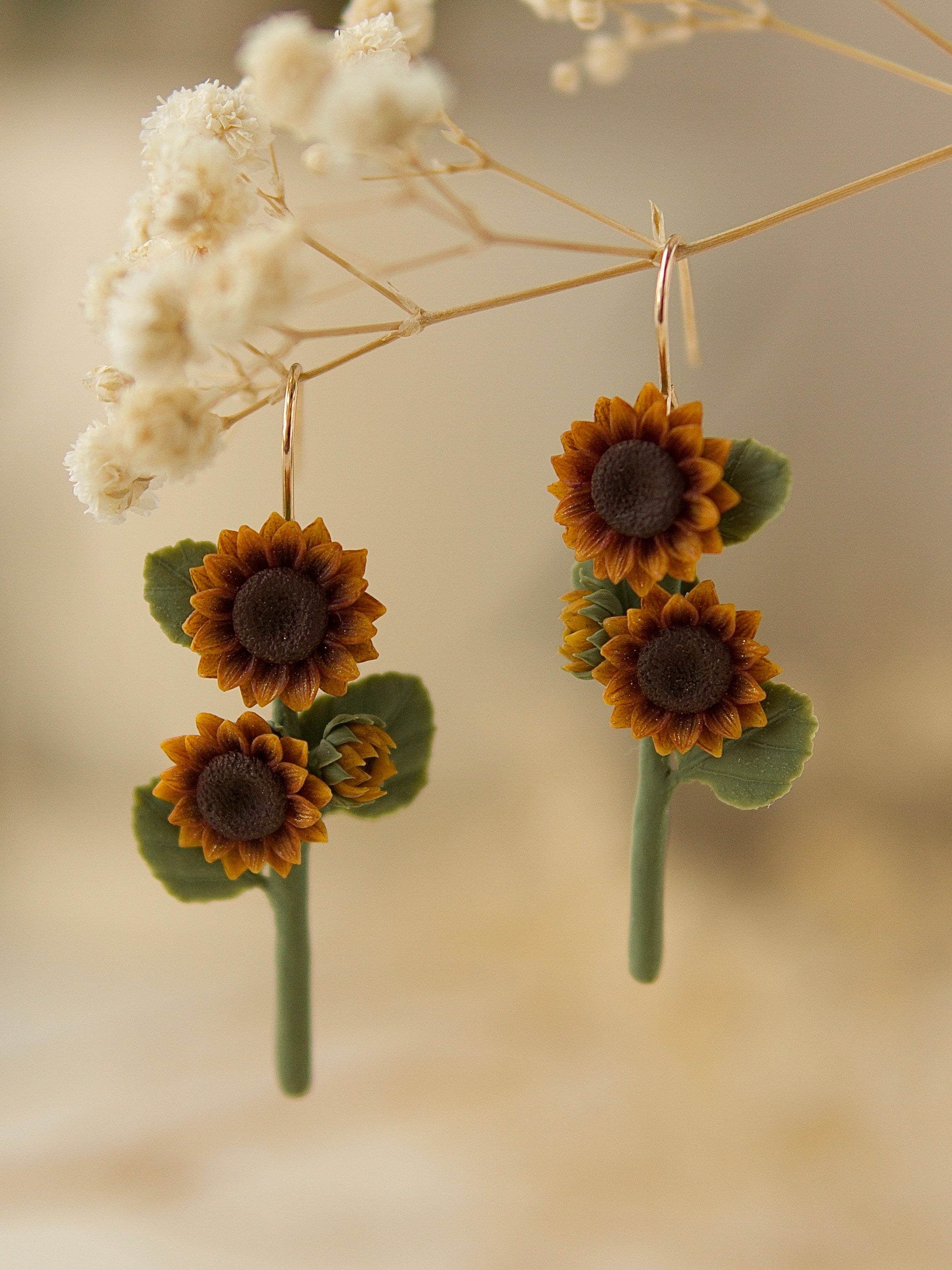 Sunflower Bloom Earrings