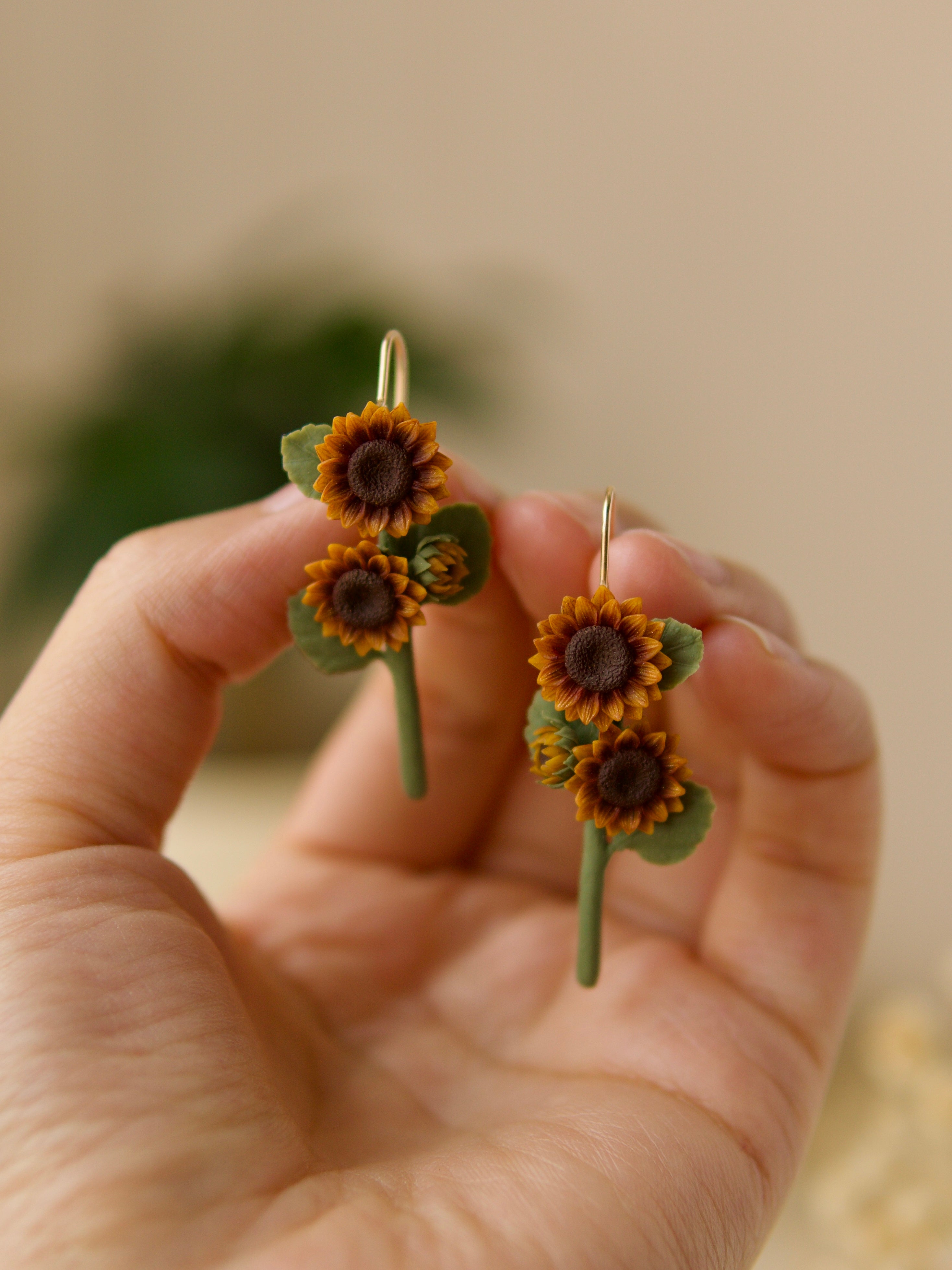 Sunflower Bloom Earrings