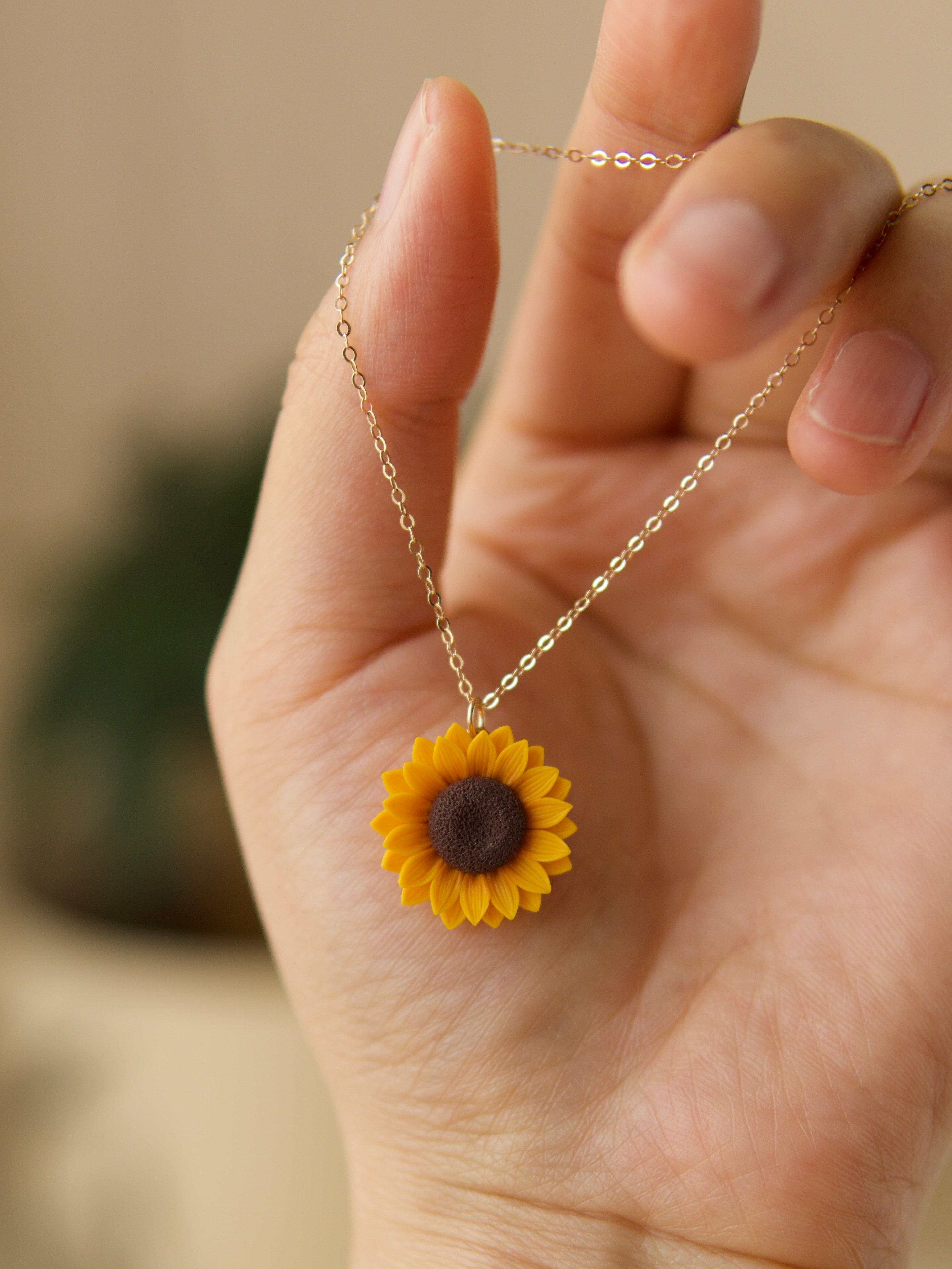 Sunflower Necklace