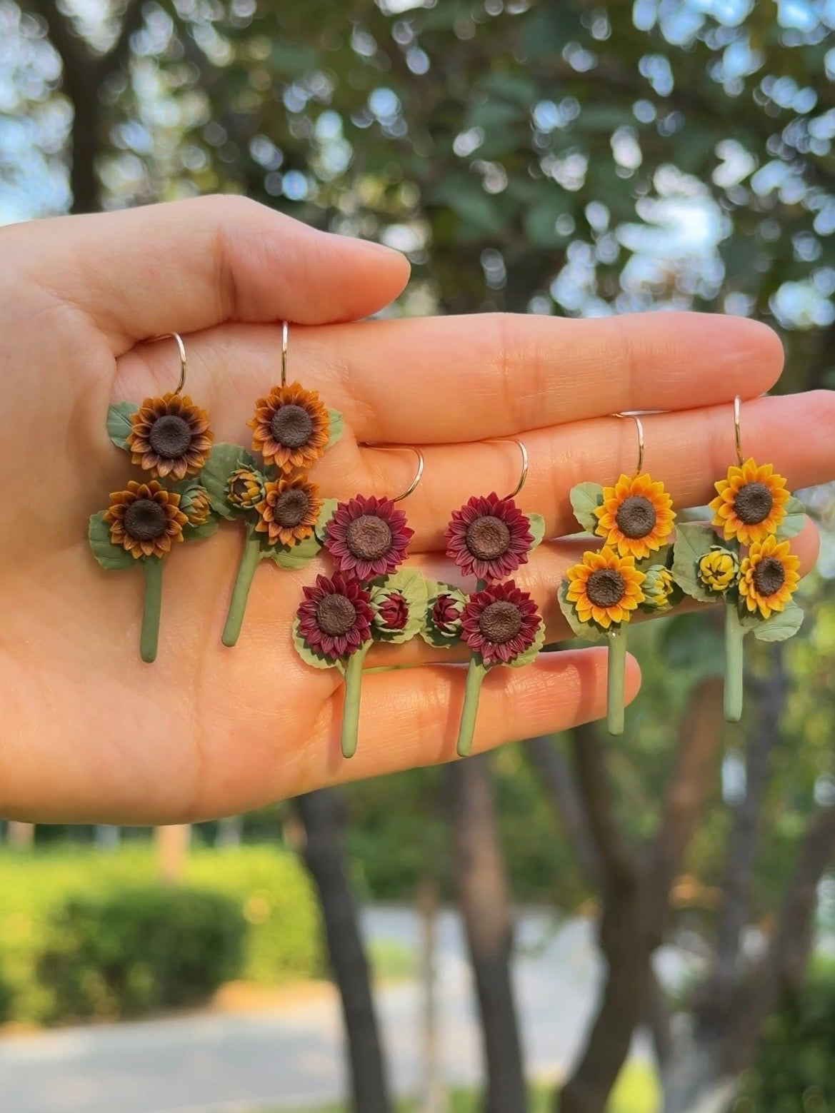Sunflower Bloom Earrings